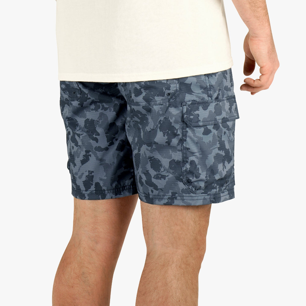 Mens AFTCO Deckhand Camo Fishing Cargo Shorts