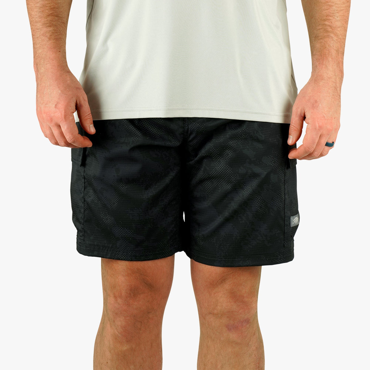 Mens AFTCO Deckhand Camo Fishing Cargo Shorts