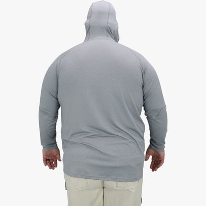 Mens AFTCO Big Guy Samurai Hooded Performance Shirt