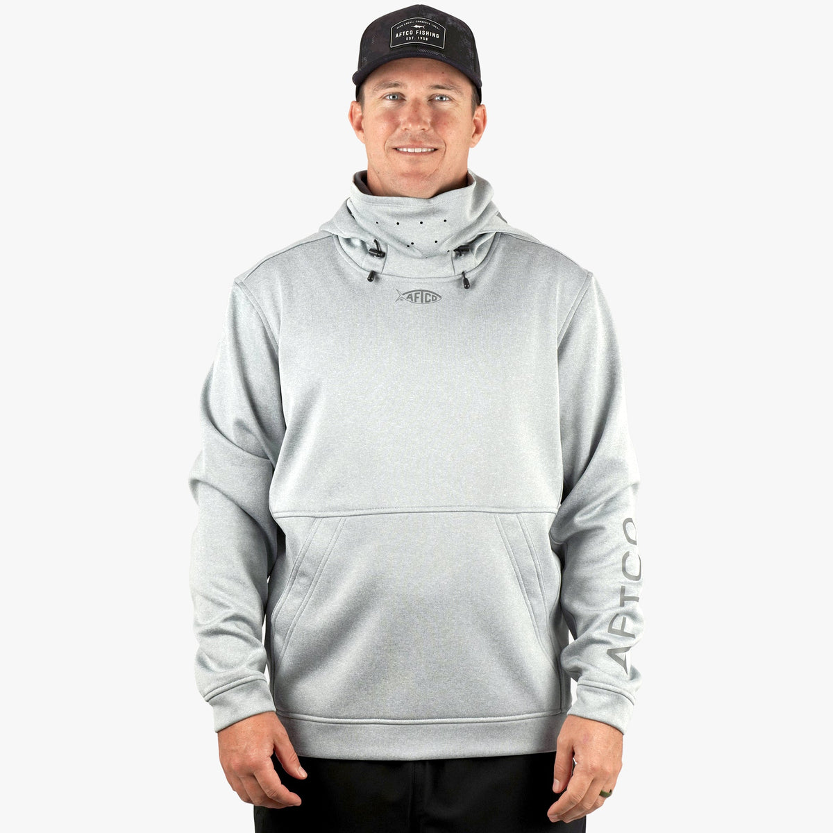 Mens AFTCO Reaper Hoodie: technical fishing sweatshirt by AFTCO