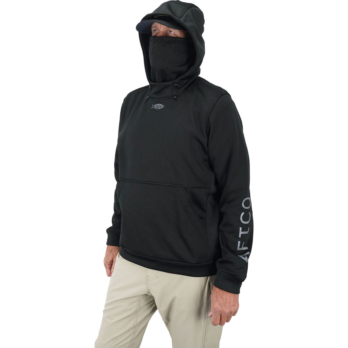Mens AFTCO Reaper Hoodie: technical fishing sweatshirt by AFTCO