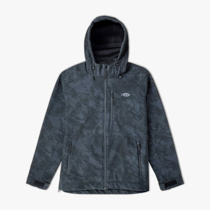 Mens AFTCO Reaper Tactical Zip Up Camo Softshell Jacket