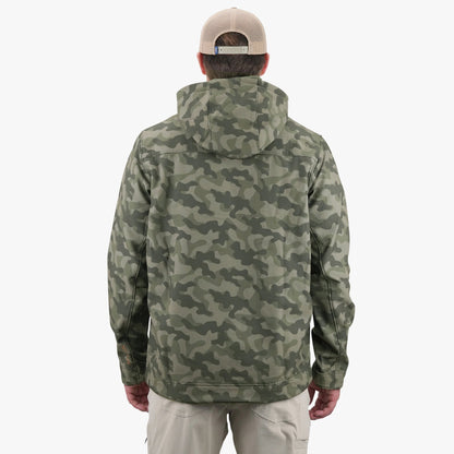 Mens AFTCO Reaper Tactical Zip Up Camo Softshell Jacket