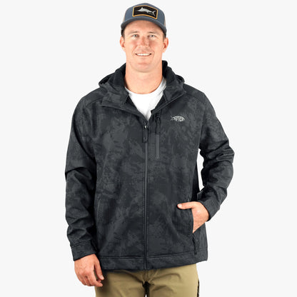 Mens AFTCO Reaper Tactical Zip Up Camo Softshell Jacket