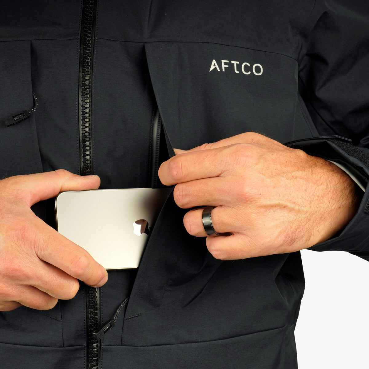 Mens AFTCO Fortress Fishing Rain Jacket