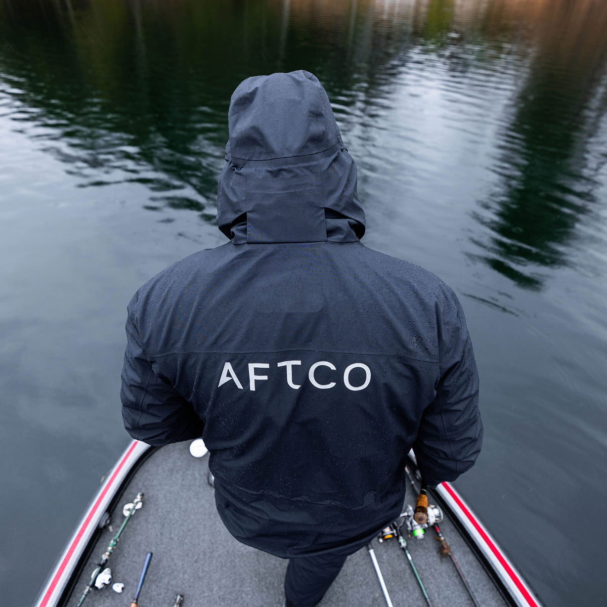 Mens AFTCO Fortress Fishing Rain Jacket