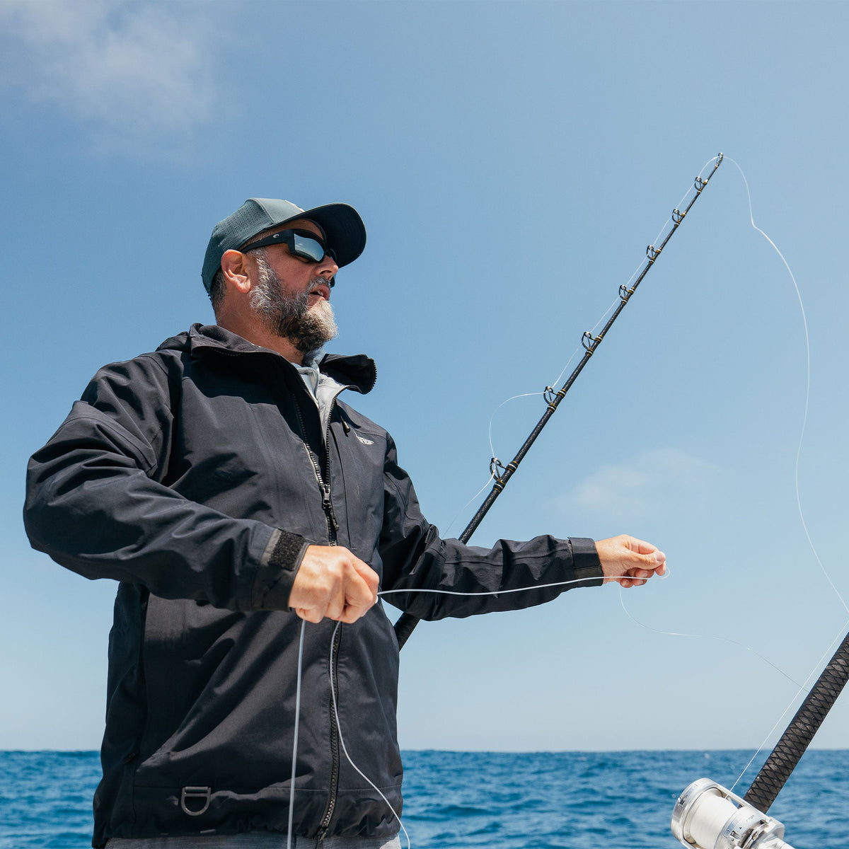 Mens AFTCO Fortress Fishing Rain Jacket