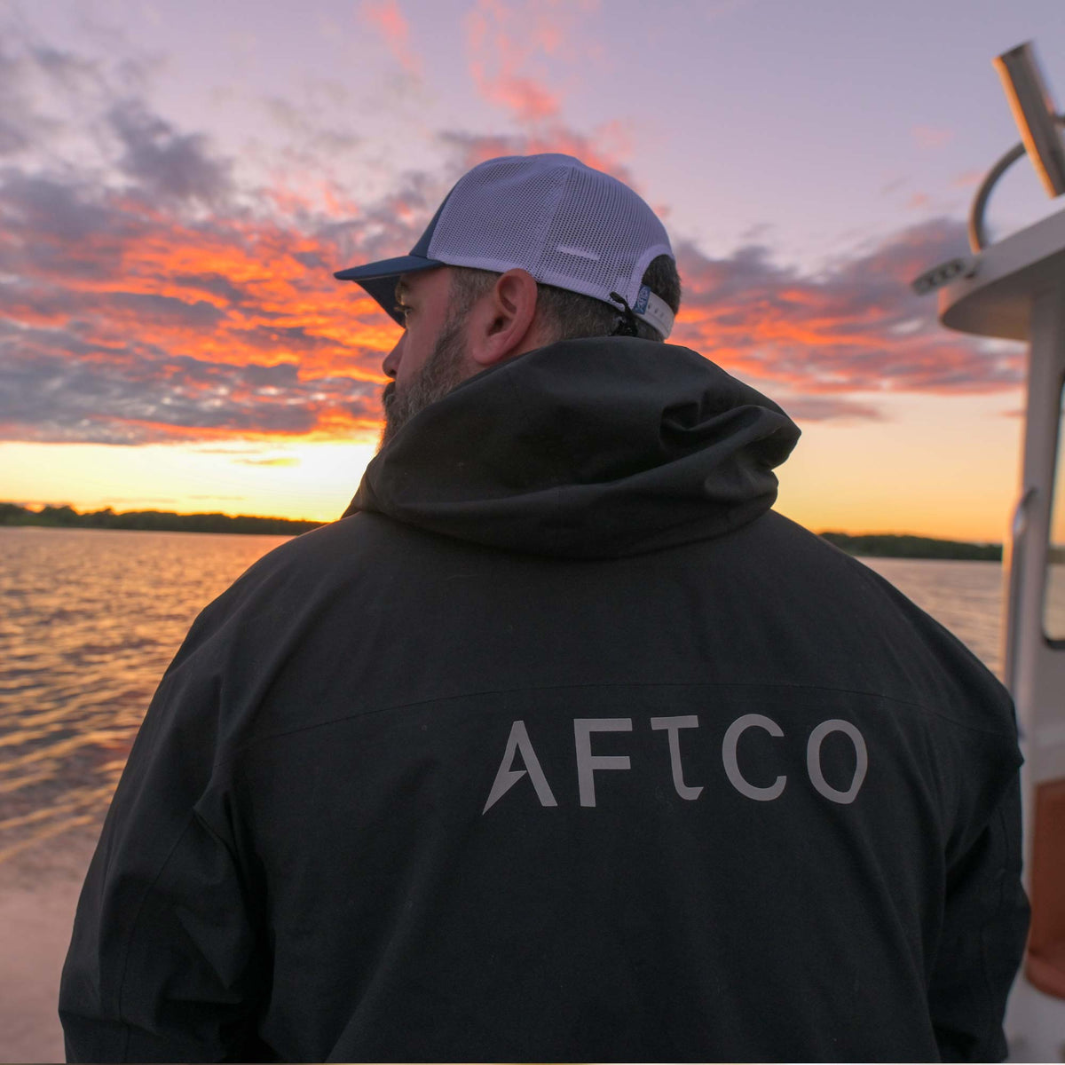 Mens AFTCO Fortress Fishing Rain Jacket