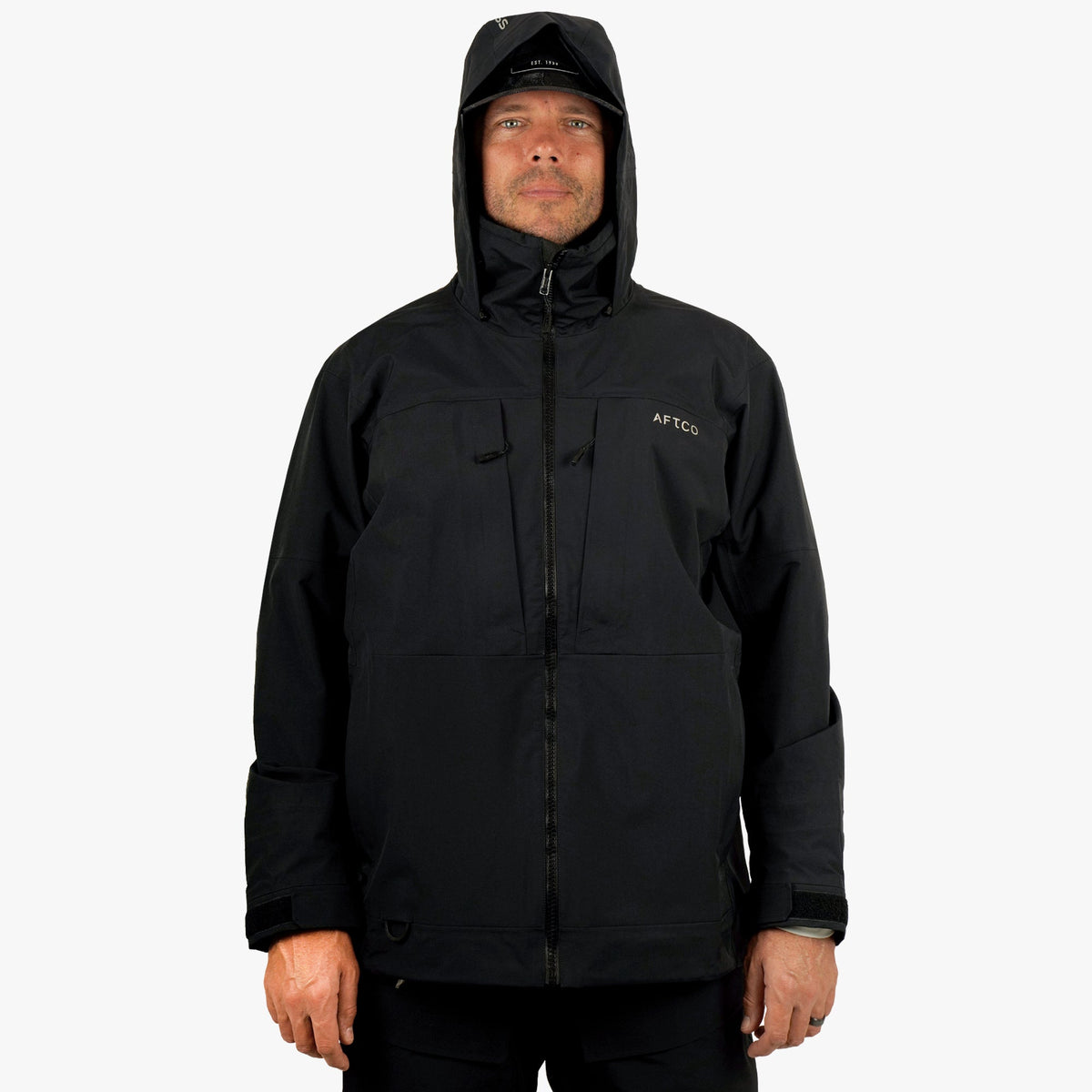 Mens AFTCO Fortress Fishing Rain Jacket