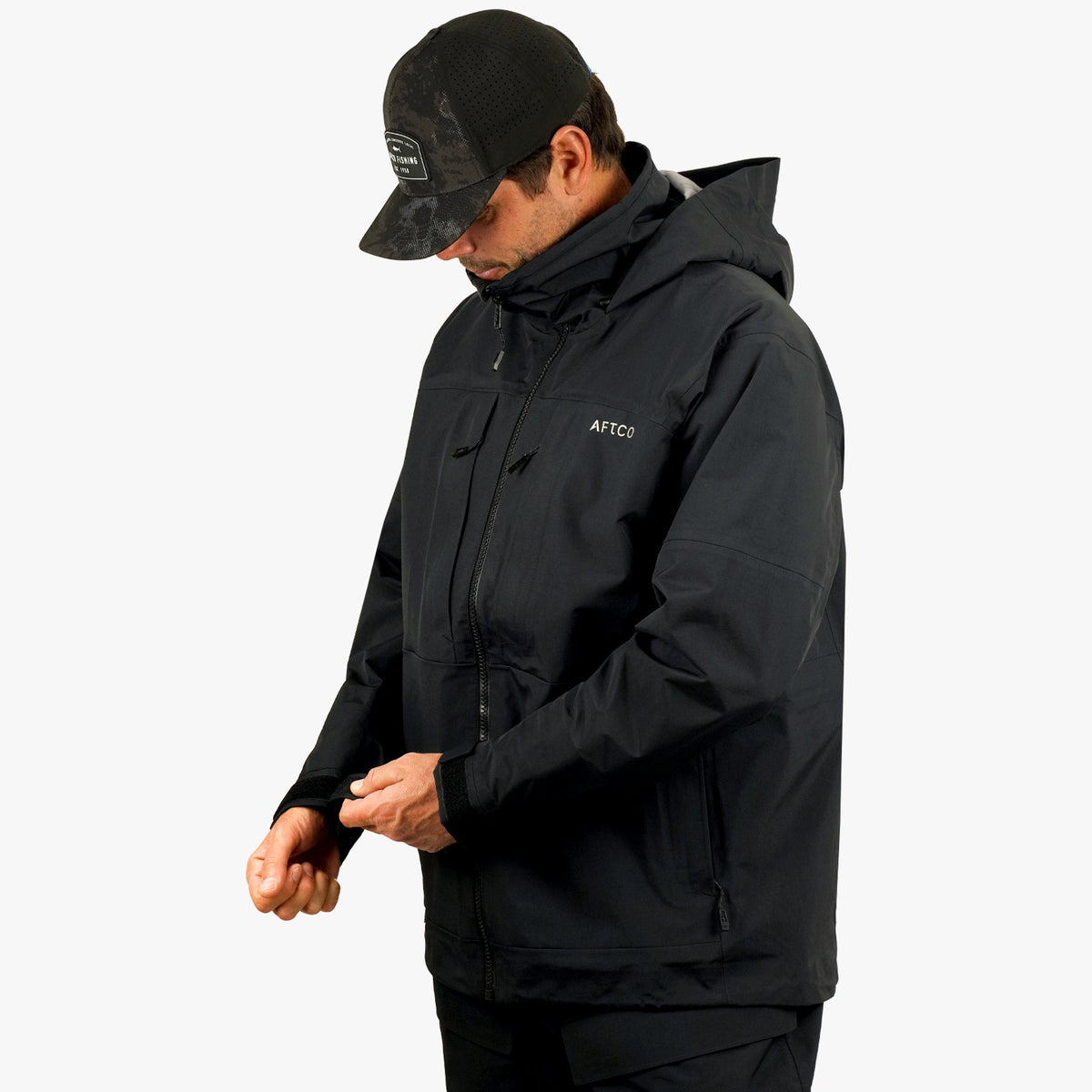 Mens AFTCO Fortress Fishing Rain Jacket