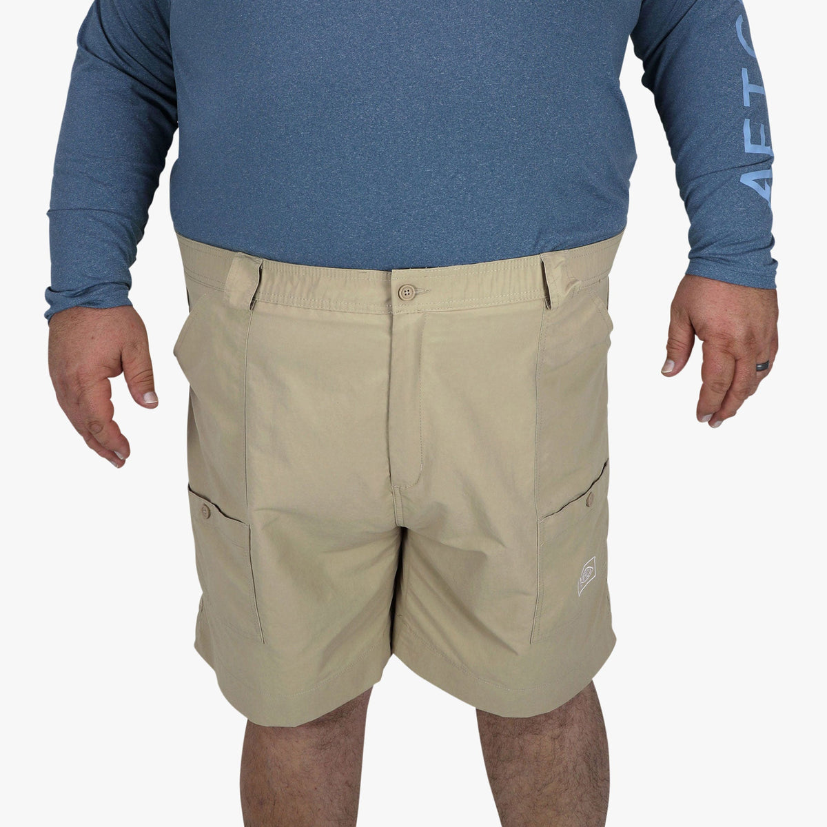 Mens AFTCO Original Mens Fishing Shorts Long - Classic Colors - AFTCO