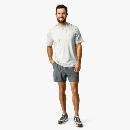 Mens AFTCO Samurai Short Sleeve Hooded Sun Protection Shirt