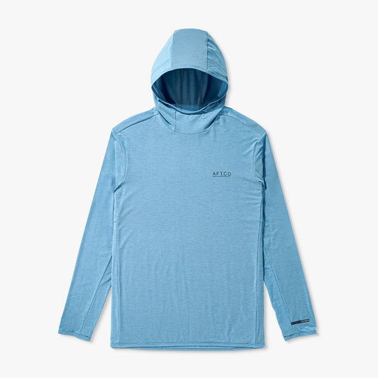 Mens AFTCO Tailwind Long Sleeve Hooded Sun Protection Shirt
