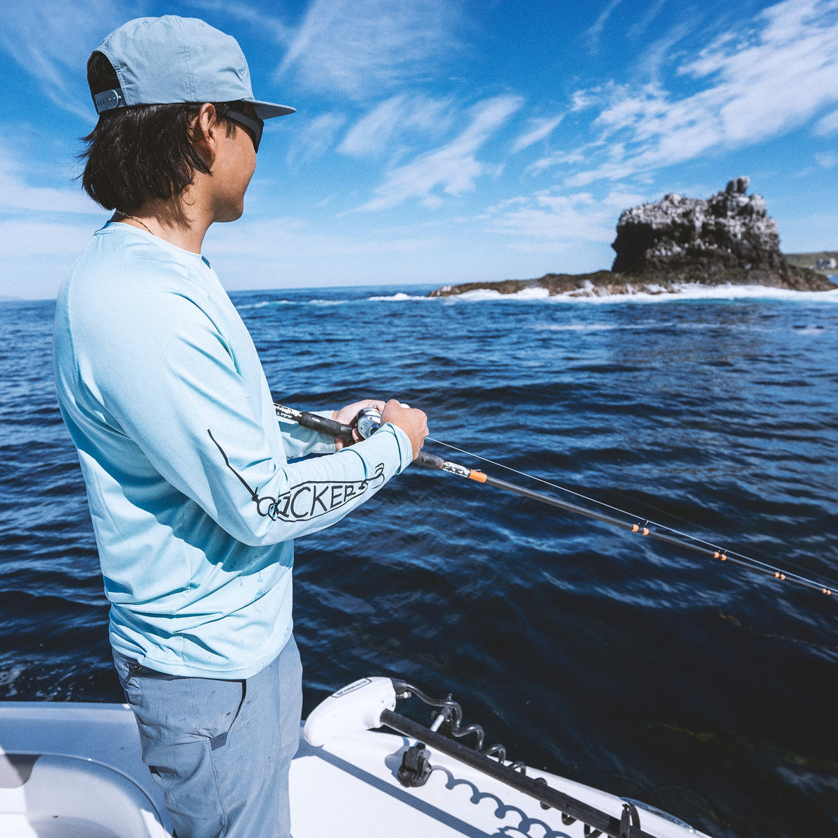 Mens AFTCO AFTCO x Kicker Samurai LS Sun Protection Shirt