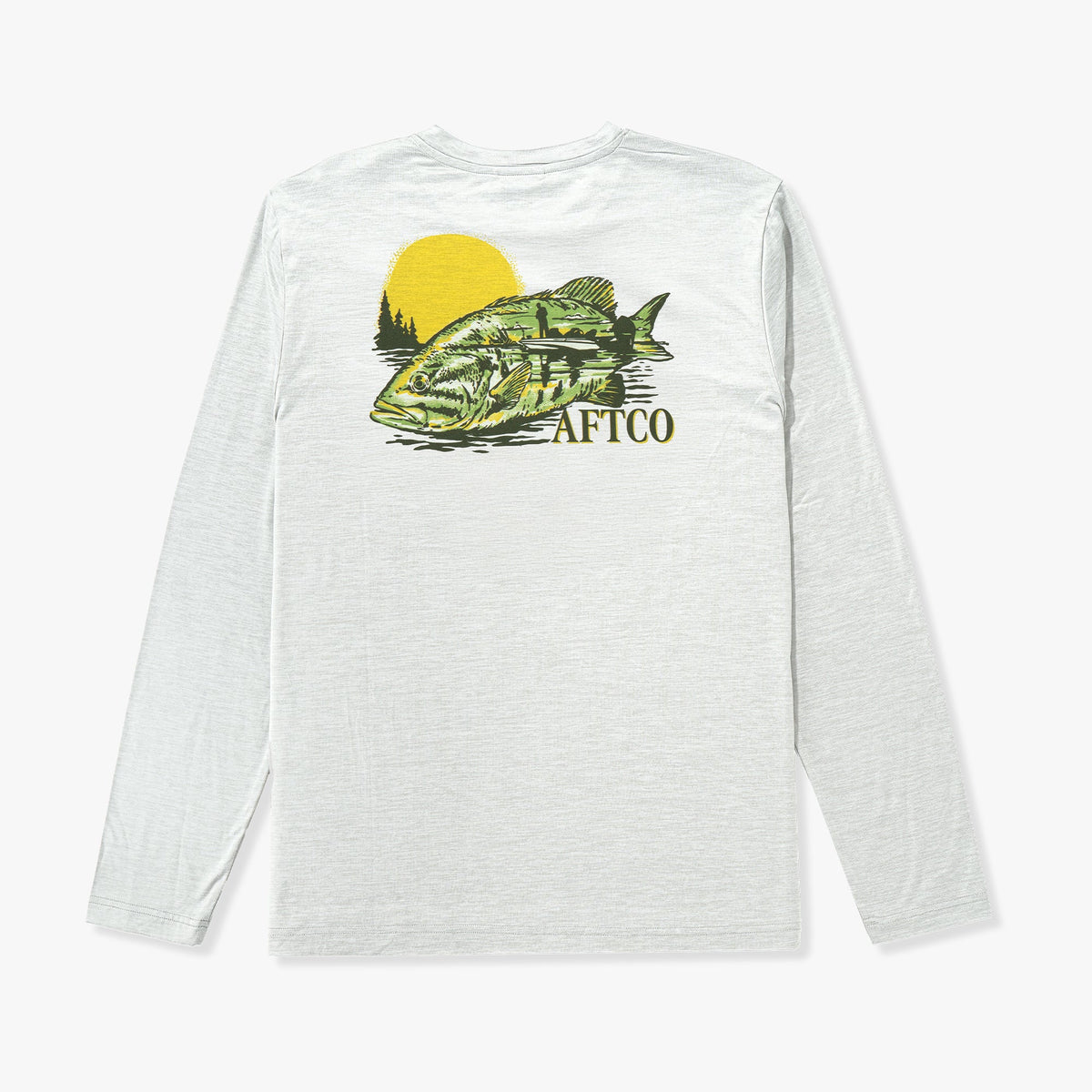 Mens AFTCO Reflection Long Sleeve Sun Protection Shirt