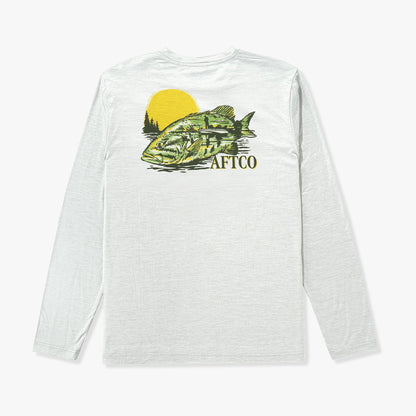 Mens AFTCO Reflection Long Sleeve Sun Protection Shirt