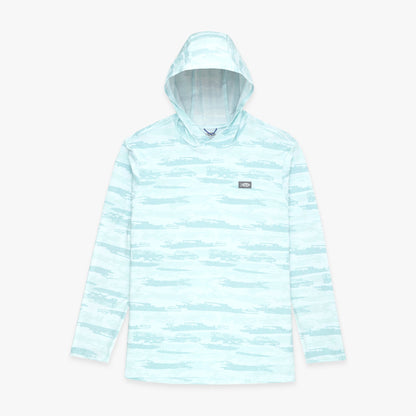 Mens AFTCO Ocean Bound Hooded Performance Shirt