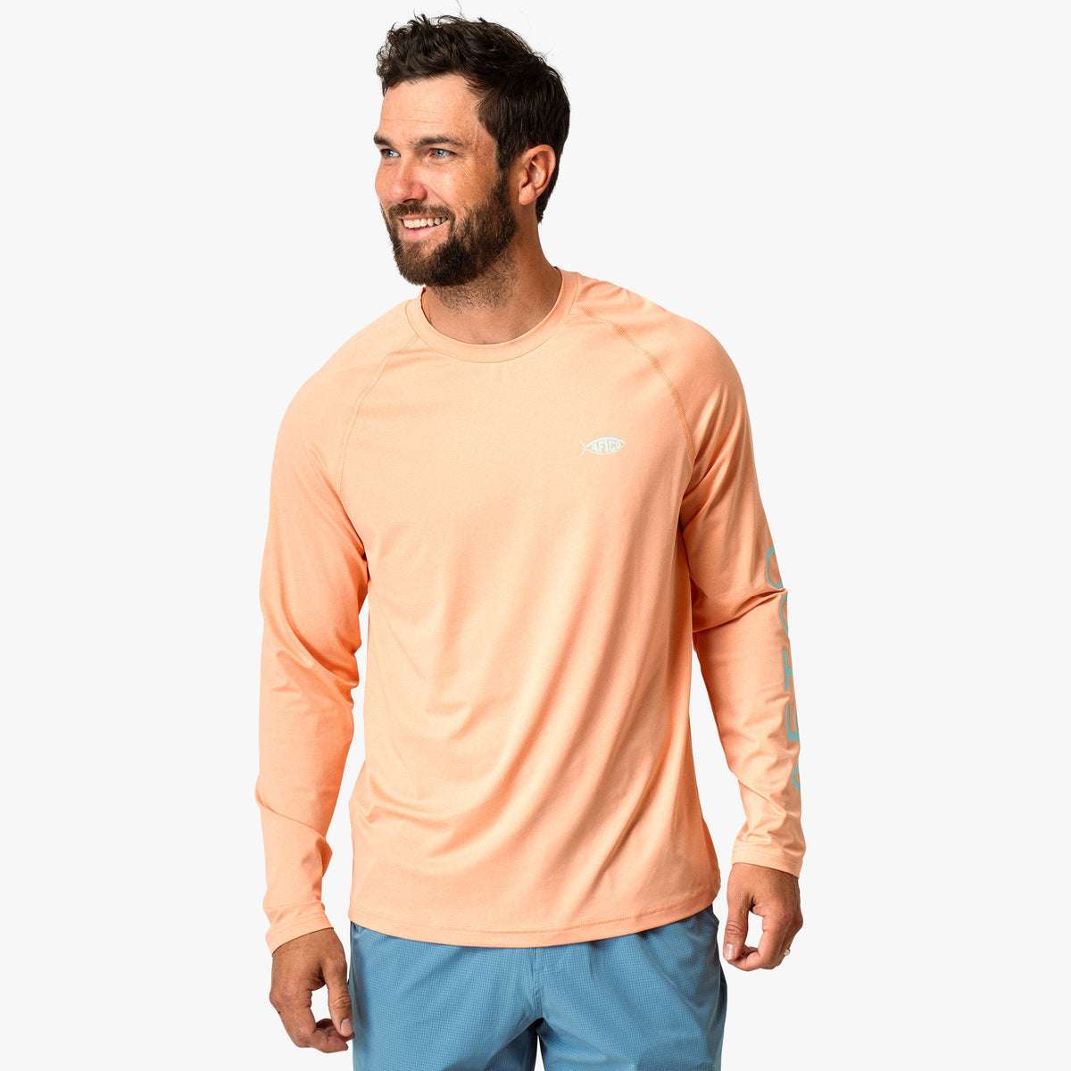 Mens AFTCO Men's Long Sleeve Sun Protection Shirt - Samurai by AFTCO