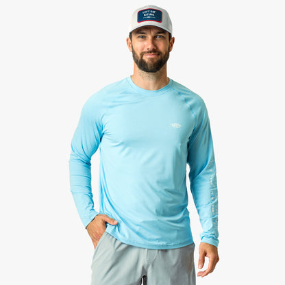 Mens AFTCO Men's Long Sleeve Sun Protection Shirt - Samurai by AFTCO