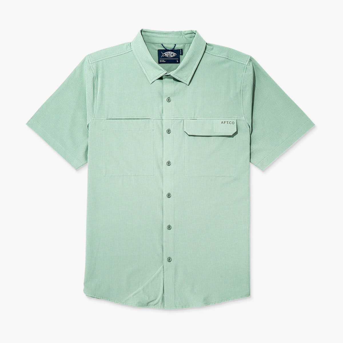 Mens AFTCO Air O Mesh SS Button Down Fishing Shirt