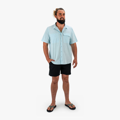 Mens AFTCO Air O Mesh SS Button Down Fishing Shirt