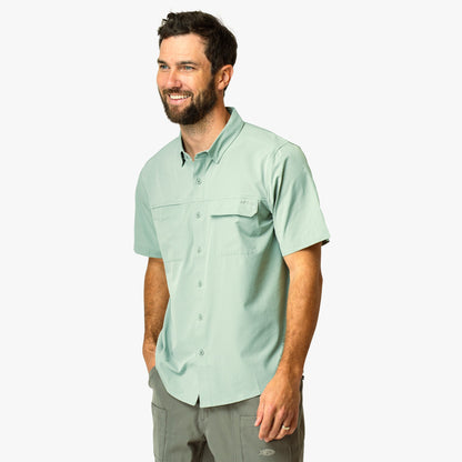 Mens AFTCO Air O Mesh SS Button Down Fishing Shirt