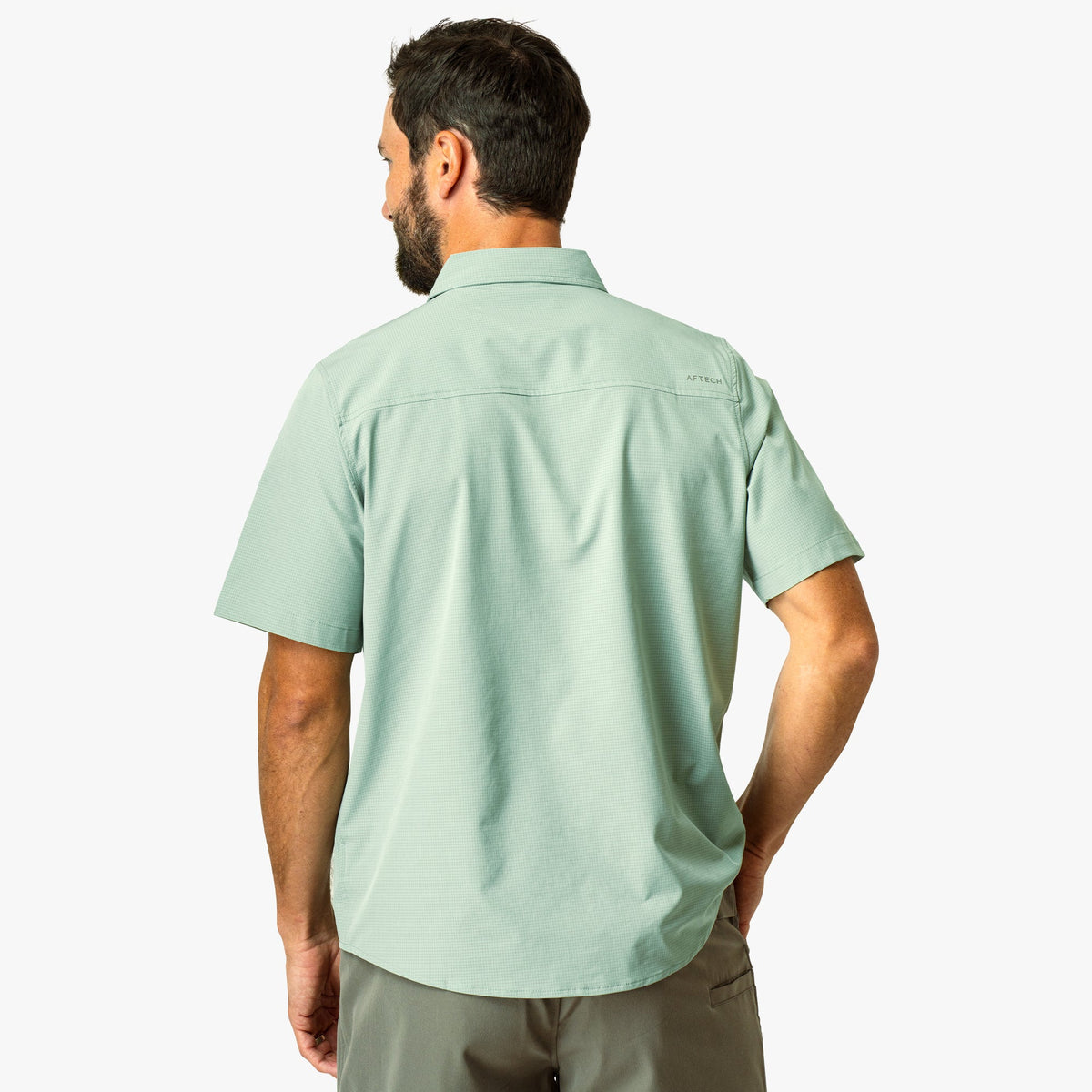 Mens AFTCO Air O Mesh SS Button Down Fishing Shirt