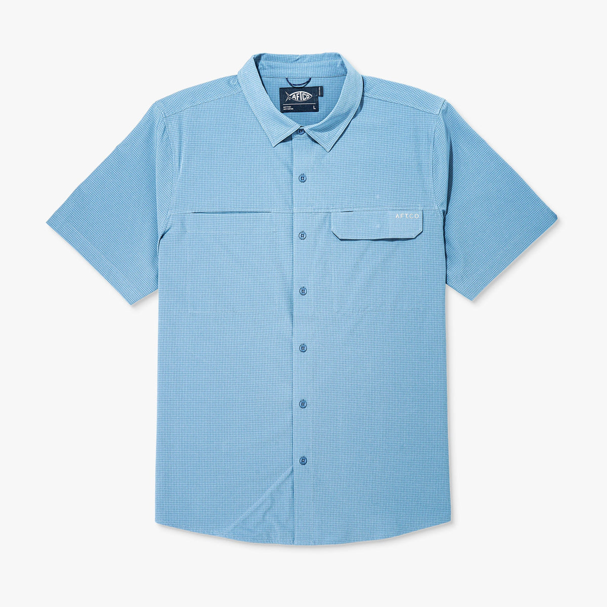 Mens AFTCO Air O Mesh SS Button Down Fishing Shirt