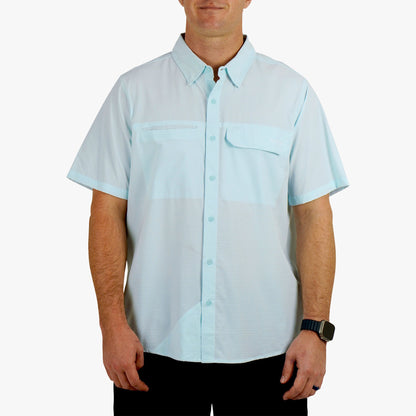 Mens AFTCO Air O Mesh SS Button Down Fishing Shirt