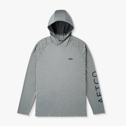 Mens AFTCO Big Guy Samurai Hooded Performance Shirt