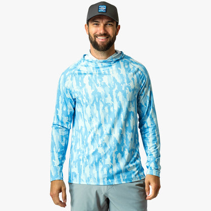 Mens AFTCO Adapt Phase Change Hooded Fishing Shirt