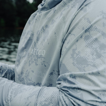 Mens AFTCO Adapt Phase Change Hooded Fishing Shirt