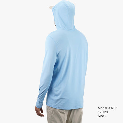 Mens AFTCO Air O Mesh Hooded Fishing Shirt