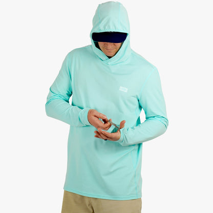 Mens AFTCO Air O Mesh Hooded Fishing Shirt