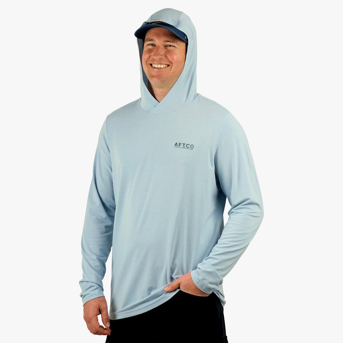 Mens AFTCO Ocean Bound LS UPF Fishing Shirts