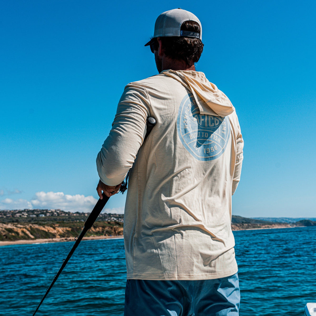 Mens AFTCO Ocean Bound LS UPF Fishing Shirts