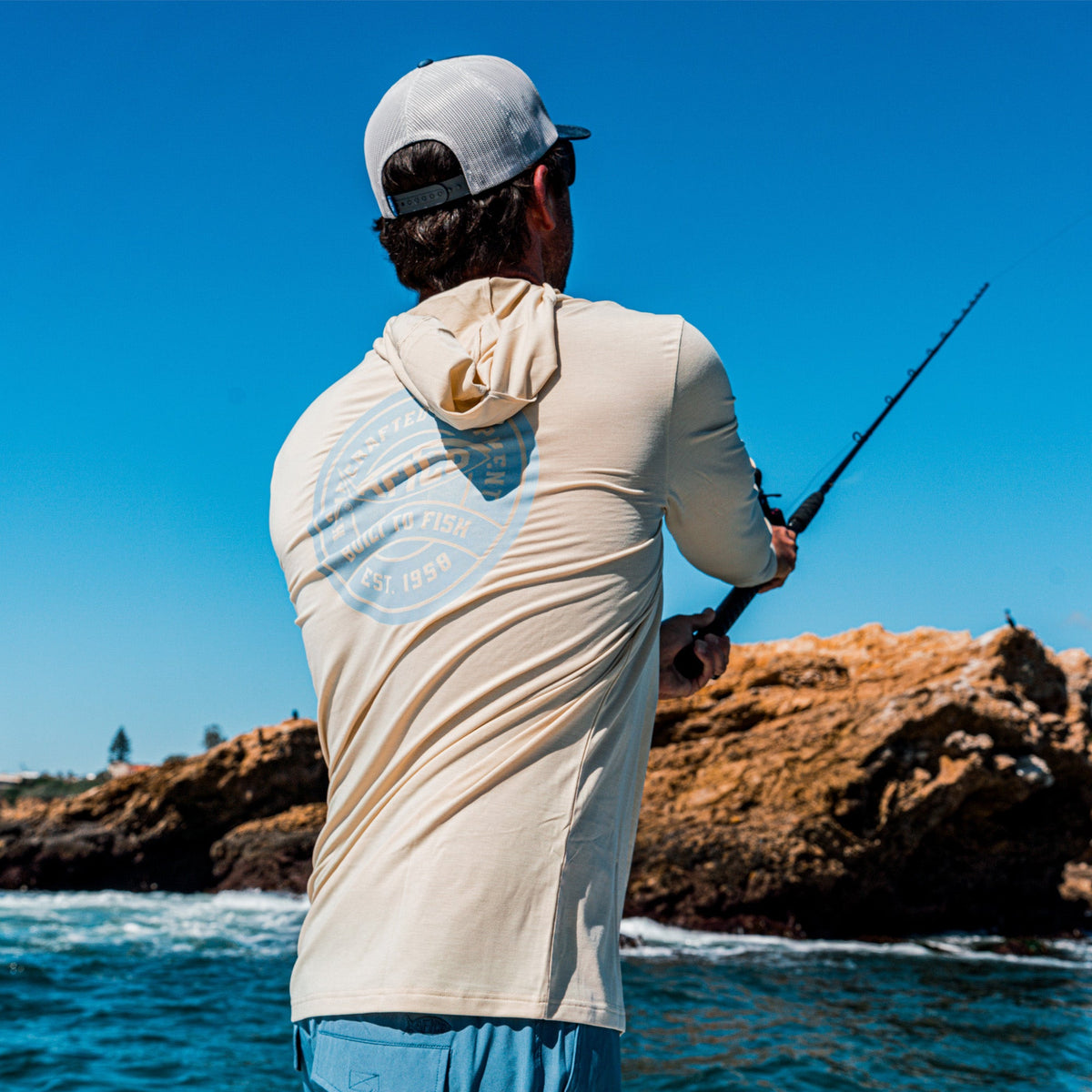 Mens AFTCO Ocean Bound LS UPF Fishing Shirts