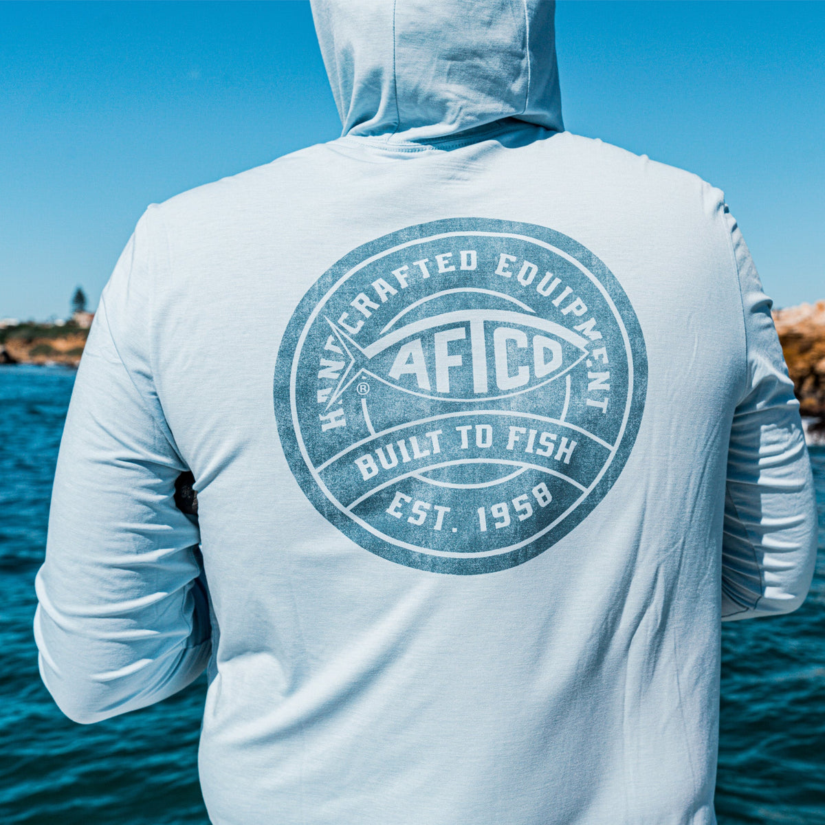 Mens AFTCO Ocean Bound LS UPF Fishing Shirts