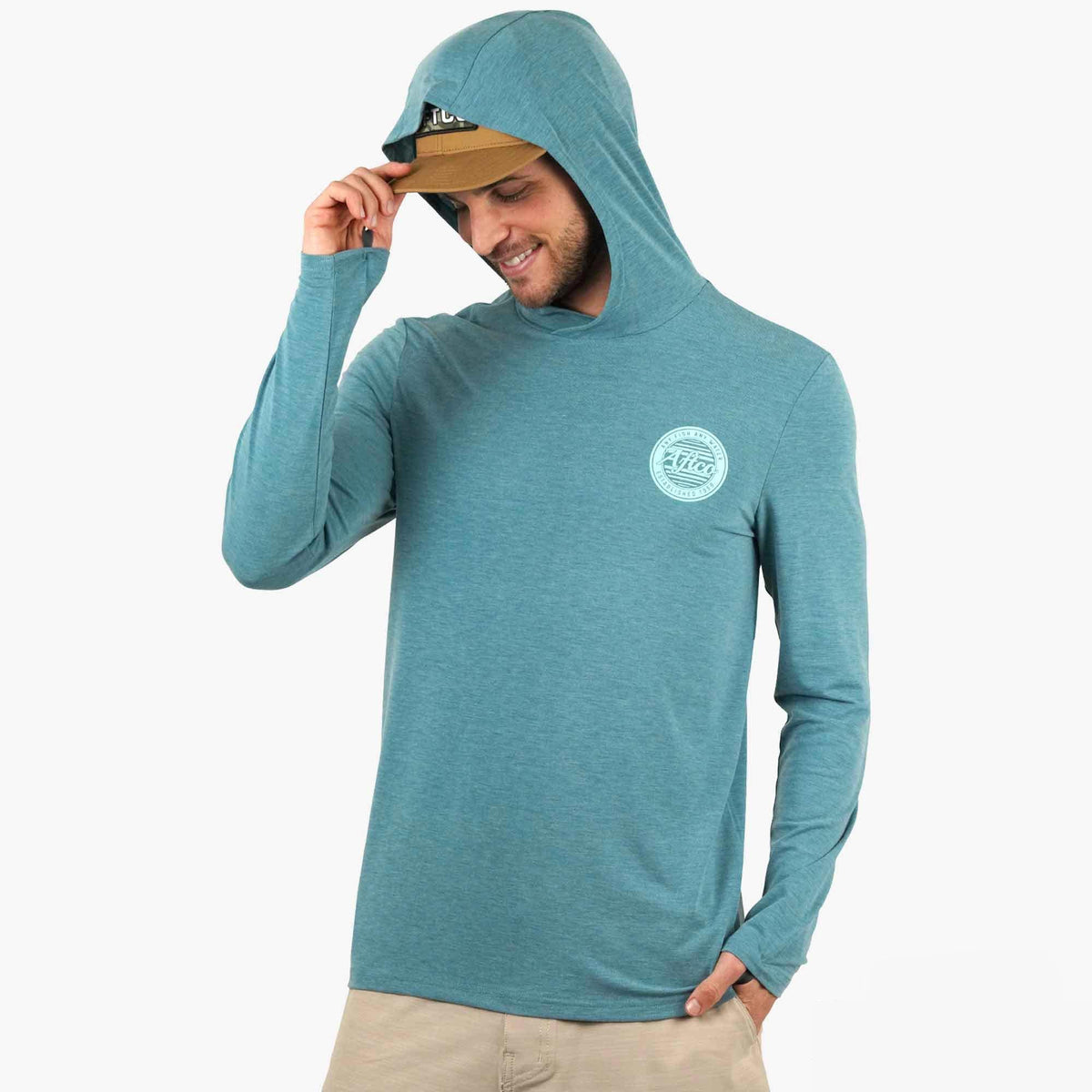 Mens AFTCO Ocean Bound LS UPF Fishing Shirts