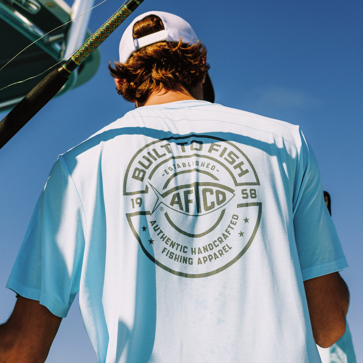 Mens AFTCO Ocean Bound Short Sleeve Fishing Shirts |AFTCO