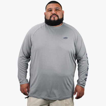 Mens AFTCO Big Guy Samurai LS Performance Shirt