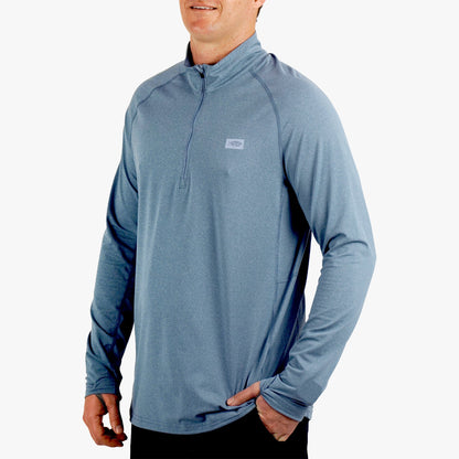 Mens AFTCO Air O Mesh 1/4 Zip Performance Shirt