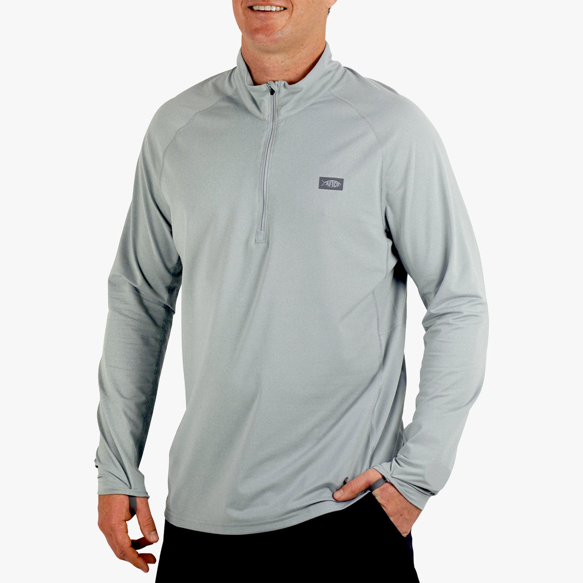 Mens AFTCO Air O Mesh 1/4 Zip Performance Shirt