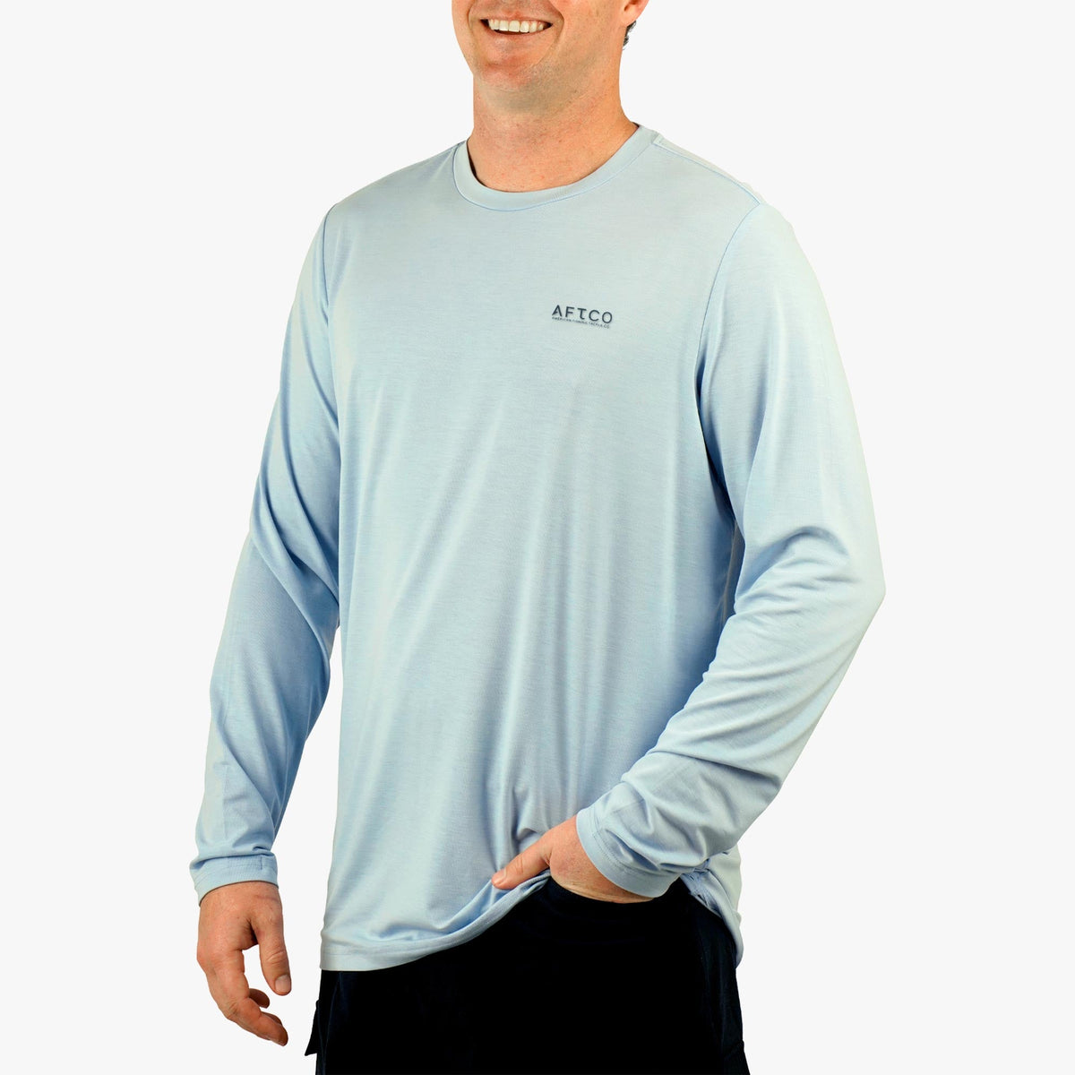 Mens AFTCO Ocean Bound LS UV Protection Fishing Shirts