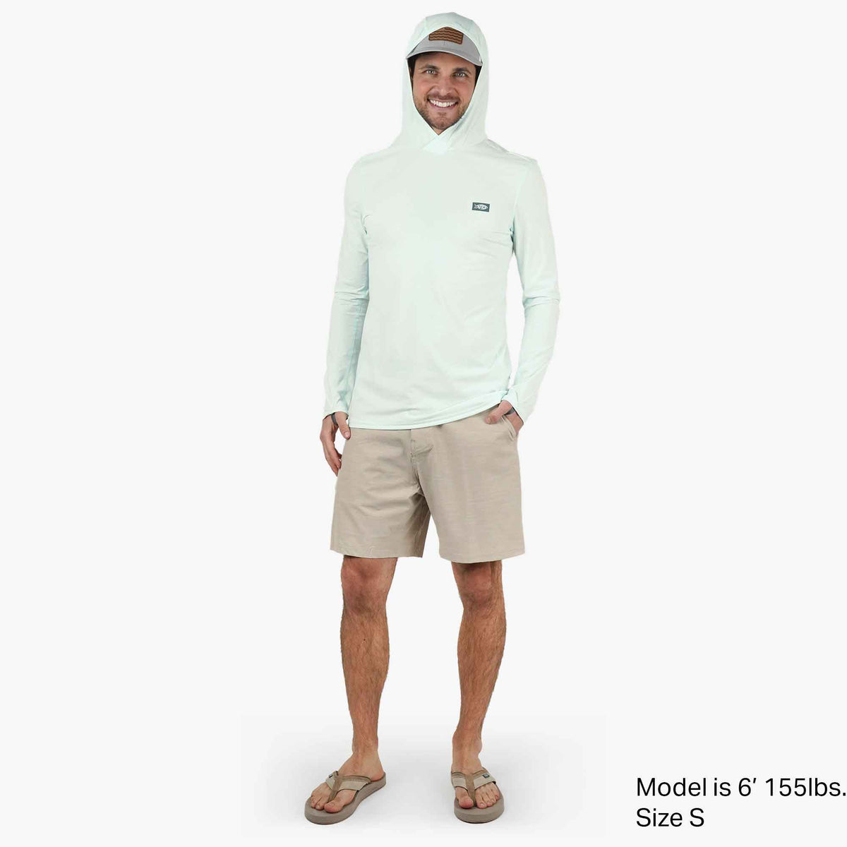Mens AFTCO Air O Mesh Hooded Fishing Shirt