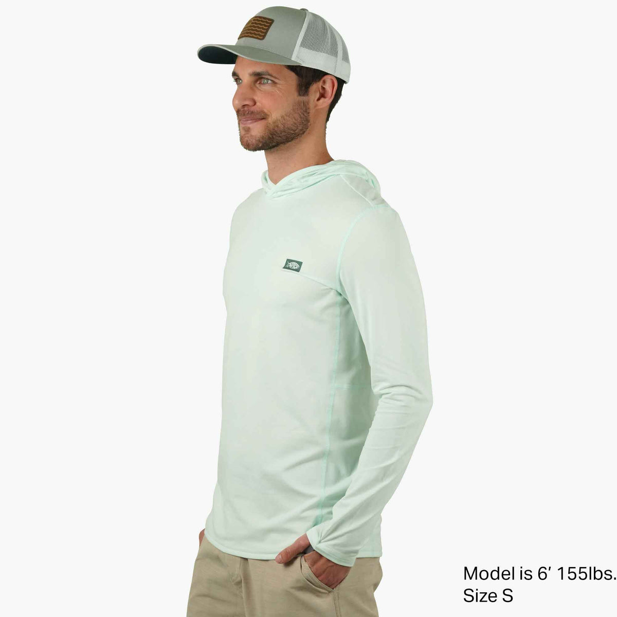 Mens AFTCO Air O Mesh Hooded Fishing Shirt