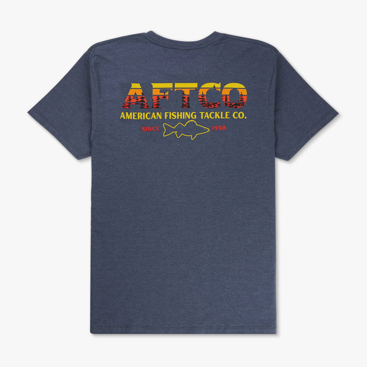 Mens AFTCO Sunset Views SS Fishing T-Shirts