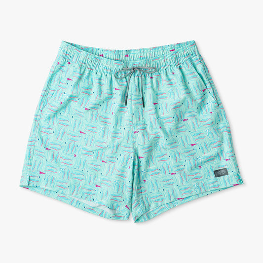 Mens AFTCO Strike Printed Swim Trunks