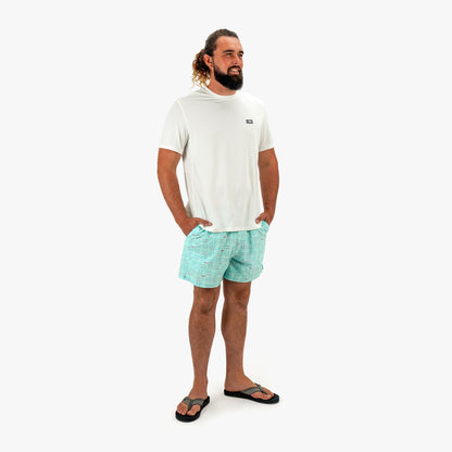 Mens AFTCO Strike Printed Swim Trunks