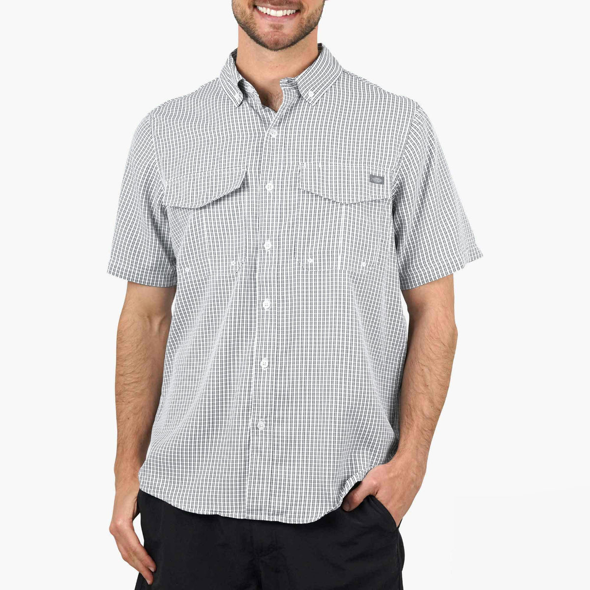 Mens AFTCO Sirius Tech SS Vented Fishing Shirt